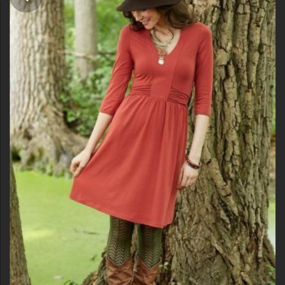 Matilda Jane rust fall dress sz xs NWT